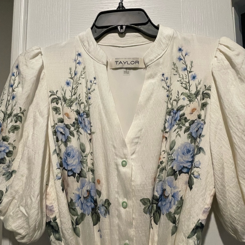 Taylor Linen Midi Dress- 8 - Picture 3 of 4